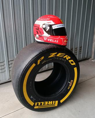 F1 Casco Helmet Leclerc Ferrari full size 1:1