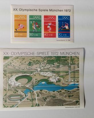 Francobolli della XX Olimpiade di Monaco