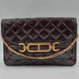 BORSA DONNA TOM FORD WHITNEY MARRONE ROMBI