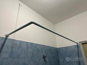 Giro vasca Destro/Sinistro con tenda per doccia