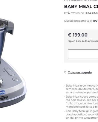 Robot da cucina Chicco & Delonghi