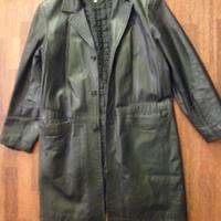 giacca uomo pelle nera tipo matrix taglia 48