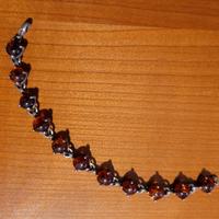 Bracciale in ambra e argento