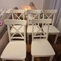 sedie bianche ikea rosentorp