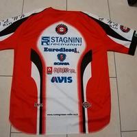 Maglia "MTB Valle RE" Maniche Corte Bianco/Rosso,