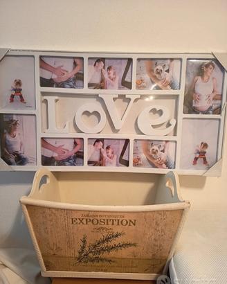 Quadro porta foto Love
