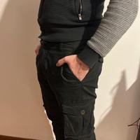 Pantalone cargo uomo, nero