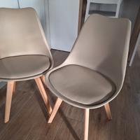coppia sedie scandinave nuove