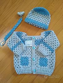 Cardigan realizzato a mano
