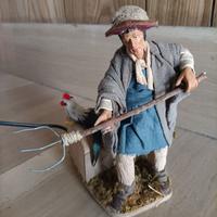 Statua Pastore in movimento presepe napoletano