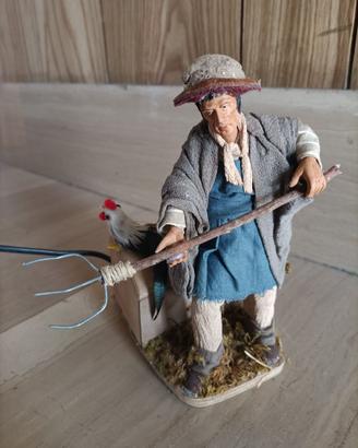 Statua Pastore in movimento presepe napoletano