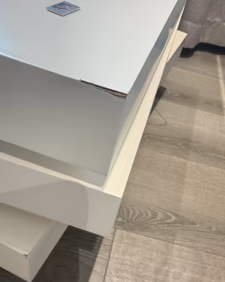 Tavolino da salotto moderno bianco