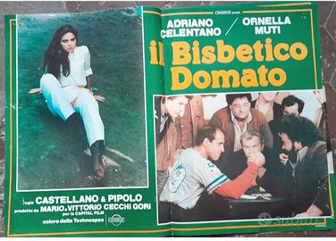 4 fotobuste film il bisbetico domato 1980