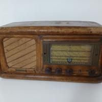 Antica Radio D'Epoca in Legno a Valvole Allocchio