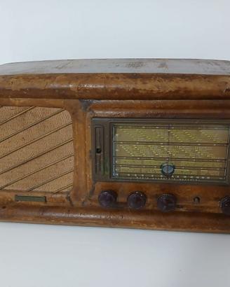 Antica Radio D'Epoca in Legno a Valvole Allocchio