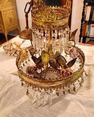 Lampadario in fogli di lamiera primi anni del'900