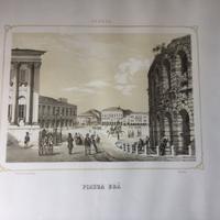 Litografia di Verona Piazza Brà