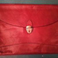 Borsa a busta in pelle