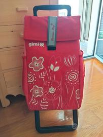 Carrello termico per la spesa Gimi con ruote rosso
