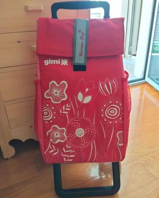 Carrello termico per la spesa Gimi con ruote rosso