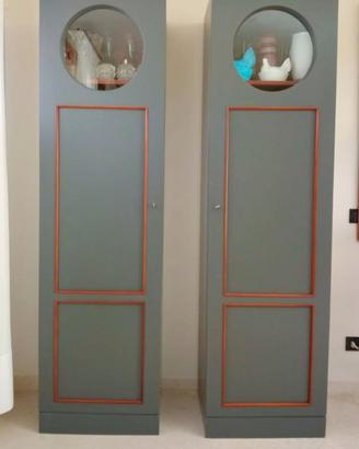 credenza, libreria a colonna_ 2 mobili artigianali