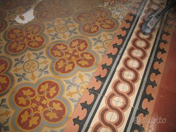 Pavimento Cementine anni '30 liberty 16 mq pulite