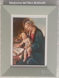 Madonna del Botticelli in Acrilico pass e cornice