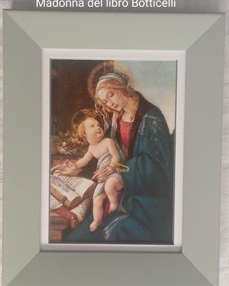 Madonna del Botticelli in Acrilico pass e cornice