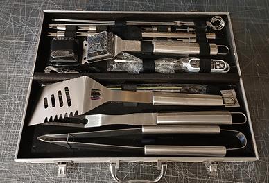 Set Barbecue acciaio inox