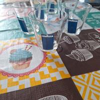6 bicchierini  Lavazza da caffè/liquore 
