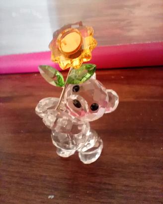 swarovski orsetto con fiore