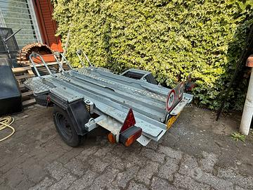 CARRELLO RIMORCHIO PORTAMOTO TM6 CON RAMPA