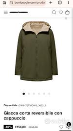 Giacca corta reversibile con cappuccio Boombogie