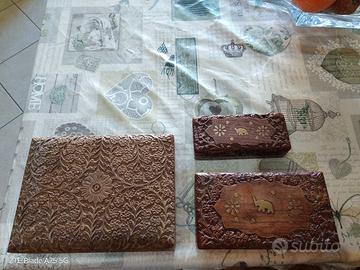 Portaoggetti in legno 