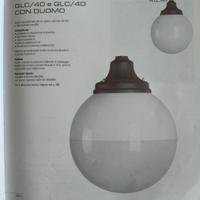 globi in policarbonato con supporto in alluminio