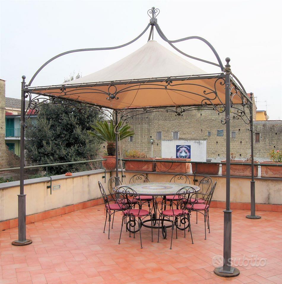 Gazebo in ferro battuto a mano su misura Giardino e Fai da te In