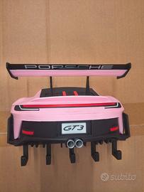 Portachiavi da Muro Porsche GT3 - 5 Ganci - Stampa