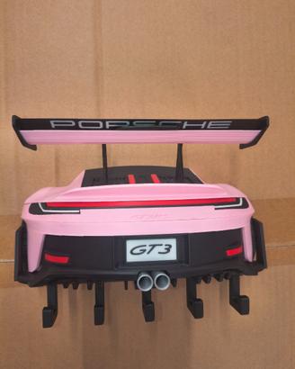 Portachiavi da Muro Porsche GT3 - 5 Ganci - Stampa