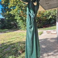 vestito verde da cerimonia 