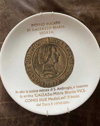 Piatto By Piero FORNASETTI Moneta Anno 1974