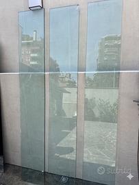 Lastre di vetro temperato trasparente 220x35,3x1,7