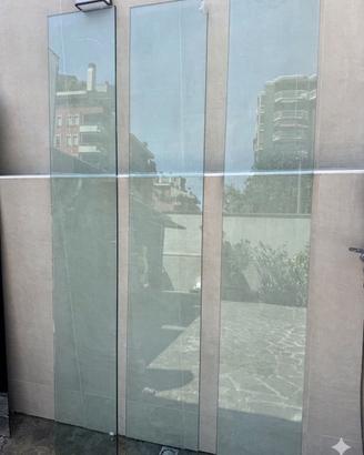 Lastre di vetro temperato trasparente 220x35,3x1,7