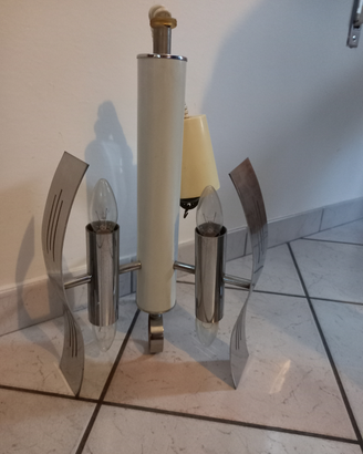 Lampadario acciaio