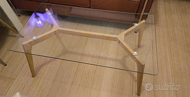 Tavolino da salotto Scandinavo in Vetro