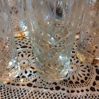 Bicchieri in vetro lavorato
