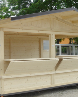 Chiosco  legno professionale per mercatini, sagre