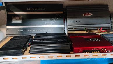 Amplificatori per auto 2 canali 4 canali e tweeter