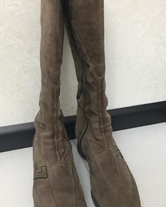 Stivali donna Janet Sport in pelle scamosciata.N38