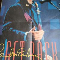 Get back Paul McCartney depliant e poster italiano