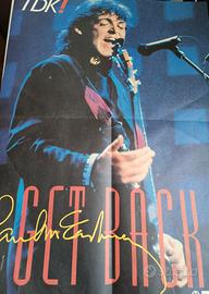 Get back Paul McCartney depliant e poster italiano